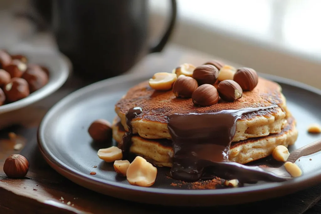 Hazelnut Pancakes with Chocolate